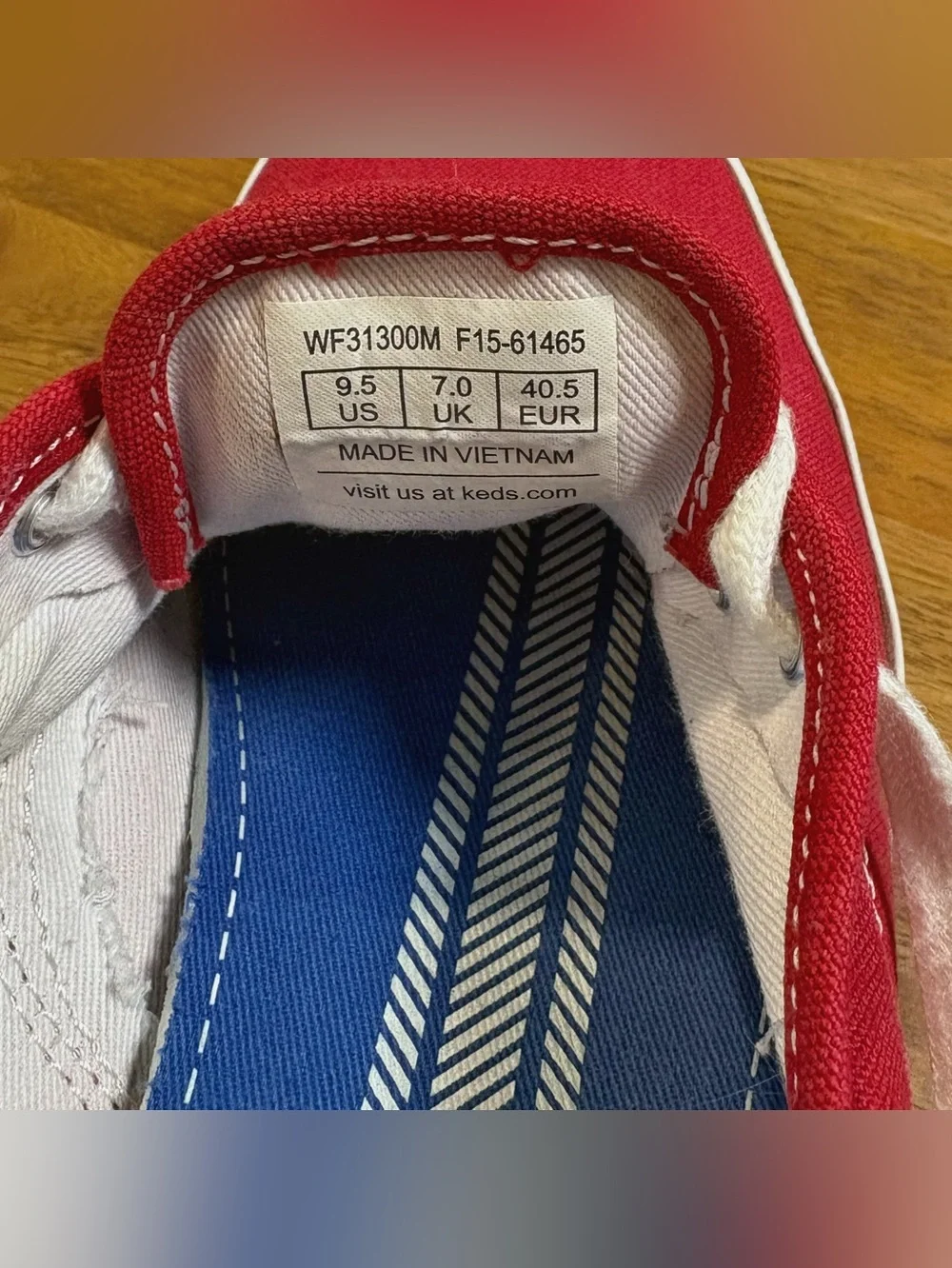 Keds Champion Canvas Low Top Sneakers Red Women's Size 9.5